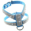 Bling Rhinestone Leather Safety Pet Collars