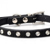 Leather Crystal Rhinestone Pet Collar