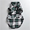 Plaids Grid Checker Shirt Lapel Costume Dog Clothes